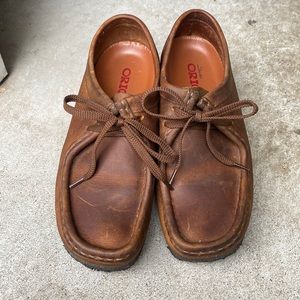Clarks Originals 38257 Wallabee Women Brown Beeswax Chukka Boots Size 7.5m Shoes